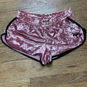 Pink Ultra Velvet Shorts